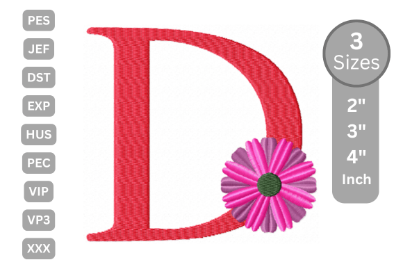 Blossom Alphabet Letter - D Design Review