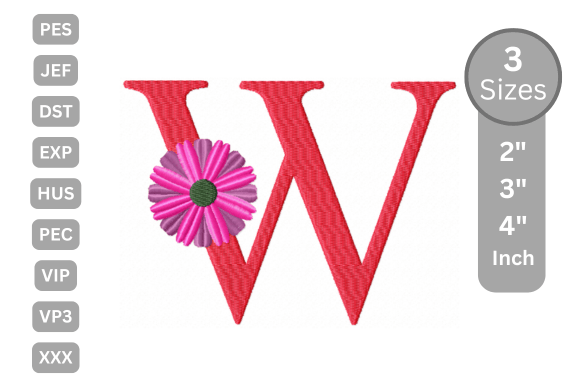 Blossom Alphabet Letter - W: A Designer's Review for Personalized Gifts