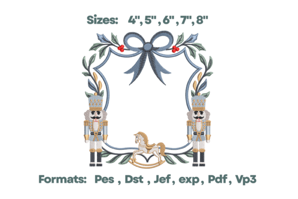 Blue Nutcracker Rococo Monogram Design Review