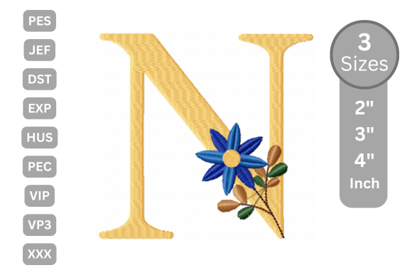 Botanical Flower Letter - N Review