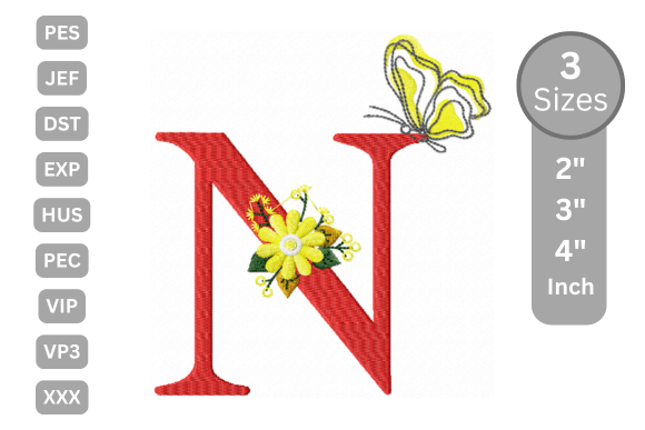 Butterfly Bloom Alphabet - N Review for Boutique Apparel