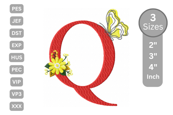 Butterfly Bloom Alphabet - Q Review for Boutique Sweatshirts