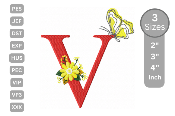 Butterfly Bloom Alphabet - V Review for Boutique Apparel