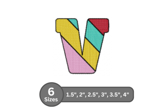 Candy Stripe Alphabet -V Review