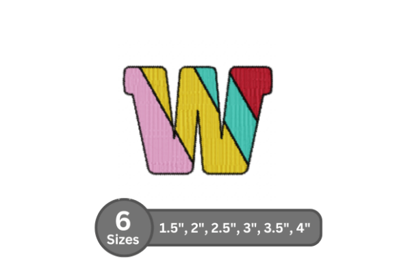 Candy Stripe Alphabet -W Review