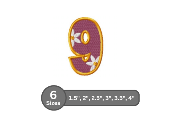 Daisy Joy Number -9 Embroidery Design Review