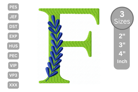 Elegant Floral Alphabet Letter-F Review