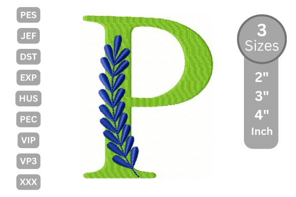 Elegant Floral Alphabet Letter-P Review