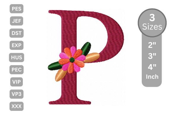 Floral Alphabet Letter - P: A Designer's Review for Craft Fairs
