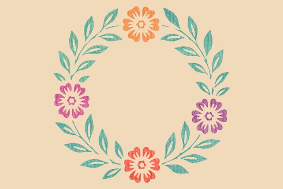 Floral Flower Wreath Pattern Review