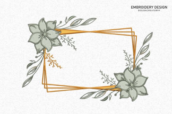 Floral Geometric Frame Embroidery Review