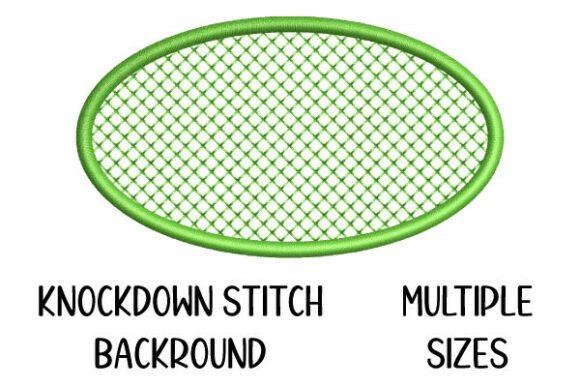 Knockdown Stitch Background Oval Shape Review